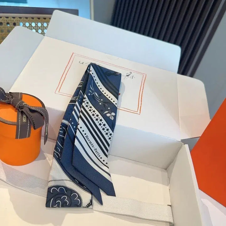 [BUNJANG] Hermes Twilly Scarf Blue / 에르메스 트윌리 스카프 블루