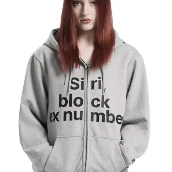 [BUNJANG] ODOR Series Hoodie Gray / 오도어 시리 후드집업 그레이