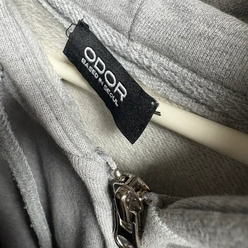 [BUNJANG] ODOR Series Hoodie Gray / 오도어 시리 후드집업 그레이