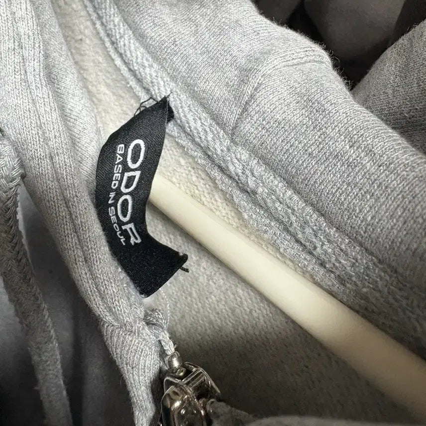 [BUNJANG] ODOR Series Hoodie Gray / 오도어 시리 후드집업 그레이
