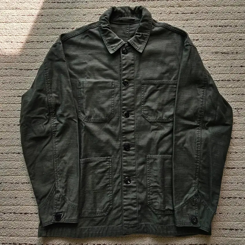 [BUNJANG] MUDIDI Back Satin Chore Jacket / 무탠다드 백 사틴 초어 재킷