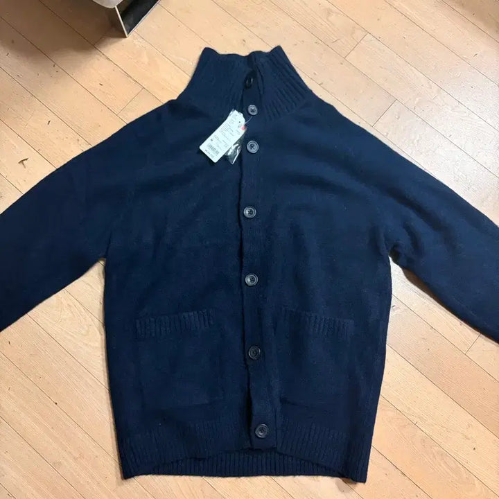 [BUNJANG] Souple Yarn Stand Collar Cardigan / 수플레얀스탠드칼라가디건