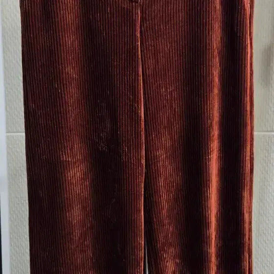 [BUNJANG] Time Wide Spandex Pants Brown 28 inch / 타임  와이드 스판 팬츠 브라운 28인치