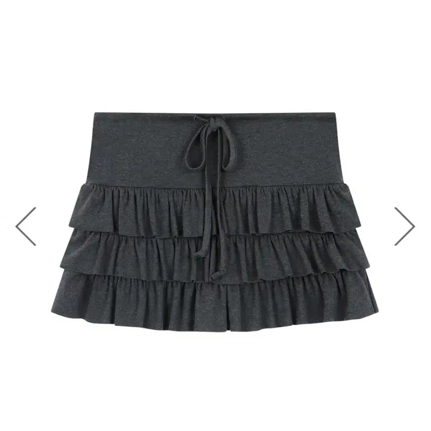 [BUNJANG] Daynee Charcoal Tiered Eco Skirt / 구매) 데이니 daynee 에코스커트 차콜 캉캉스커트 챠콜