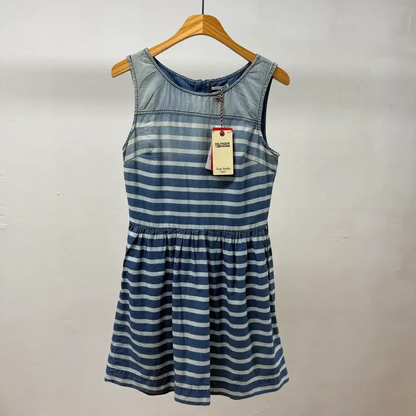 [BUNJANG] Tommy Hilfiger Denim Stripe Dress XS / 타미 힐피거 데님 스트라이프 원피스 XS (택달린 새상품) JS40