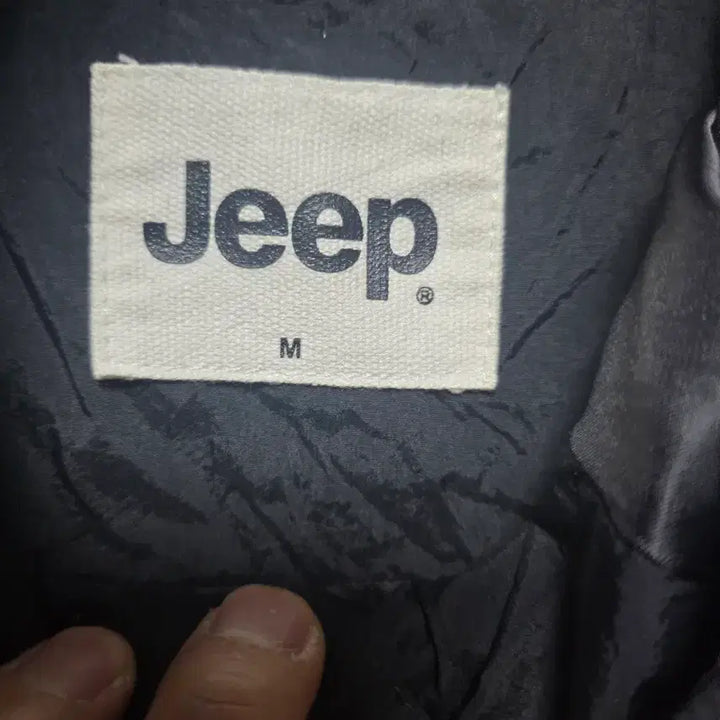 [BUNJANG] Jeep Black Hooded Windbreaker Jacket Size 95 (Oversized Fit) / Jeep 지프 블랙 후드 바람막이 자켓  사이즈 95오버핏 춘추용