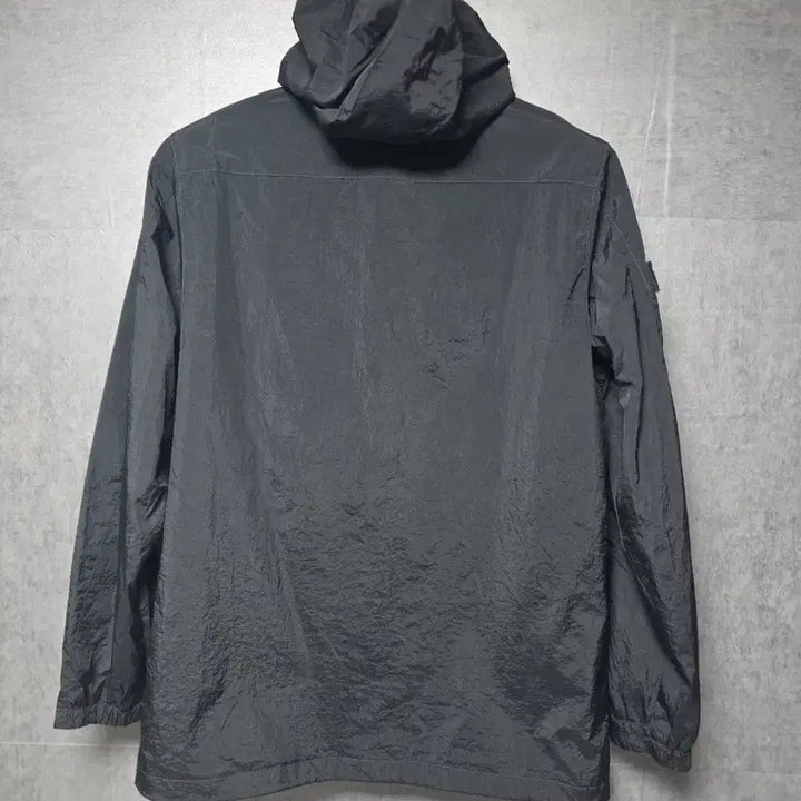 [BUNJANG] Jeep Black Hooded Windbreaker Jacket Size 95 (Oversized Fit) / Jeep 지프 블랙 후드 바람막이 자켓  사이즈 95오버핏 춘추용