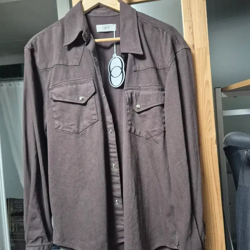 [BUNJANG] Elwood Bedguy Shirt Taupe Brown / 엘무드 베드가이 셔츠 토프브라운 44