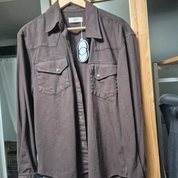 [BUNJANG] Elwood Bedguy Shirt Taupe Brown / 엘무드 베드가이 셔츠 토프브라운 44