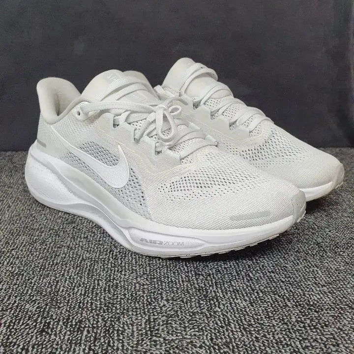 [BUNJANG] Nike Air Zoom Pegasus 41 White Pure Platinum Running Shoes / 나이키 에어 줌 페가수스 41 화이트 퓨어 플래티넘 245mm