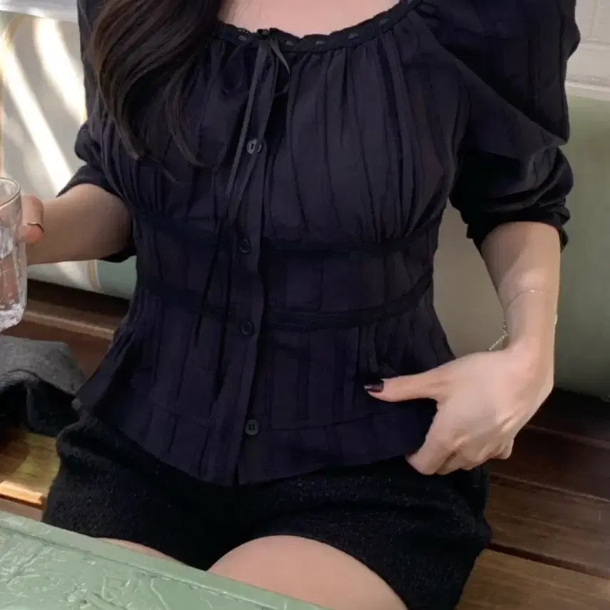 [BUNJANG] Plantshop Bay Blouse / 플랜트샵 베이 블라우스