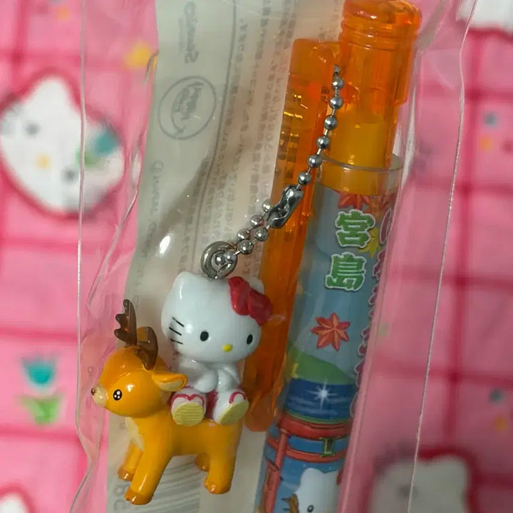 [BUNJANG] Miyajima Limited Edition Deer Kitty Strap Ballpoint Pen / 고전 키티 미야지마 한정 사슴 키티 스트랩 볼펜 미개봉