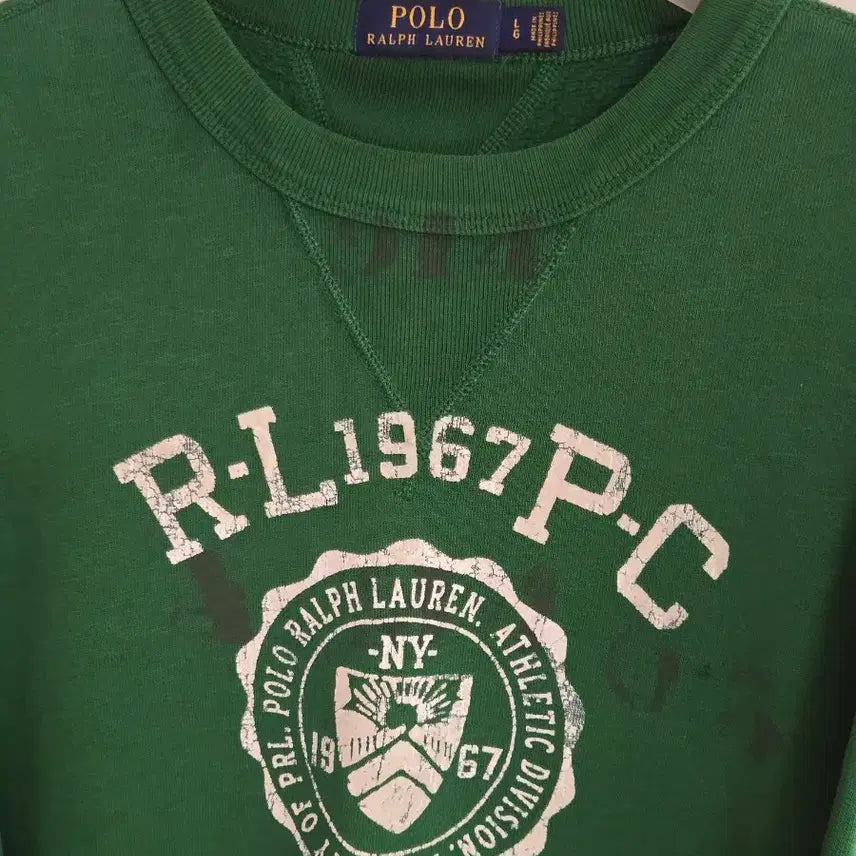 [BUNJANG] Polo Ralph Lauren Green Sweatshirt / 폴로 랄프로렌 그린 맨투맨 티셔츠 스웻셔츠
