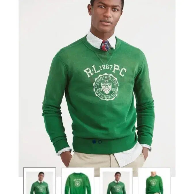 [BUNJANG] Polo Ralph Lauren Green Sweatshirt / 폴로 랄프로렌 그린 맨투맨 티셔츠 스웻셔츠