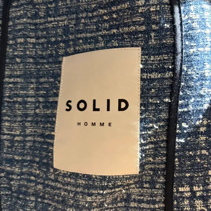 [BUNJANG] Solid Homme 26SS Blue Tweed Jacket Size 48 / 솔리드옴므 26SS 블루 트위드 자켓 48 (풀 구성품)