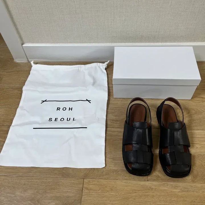 [BUNJANG] RoSeoul Puzzle Sandals Black 250 / 로서울 퍼즐 샌들 블랙 250