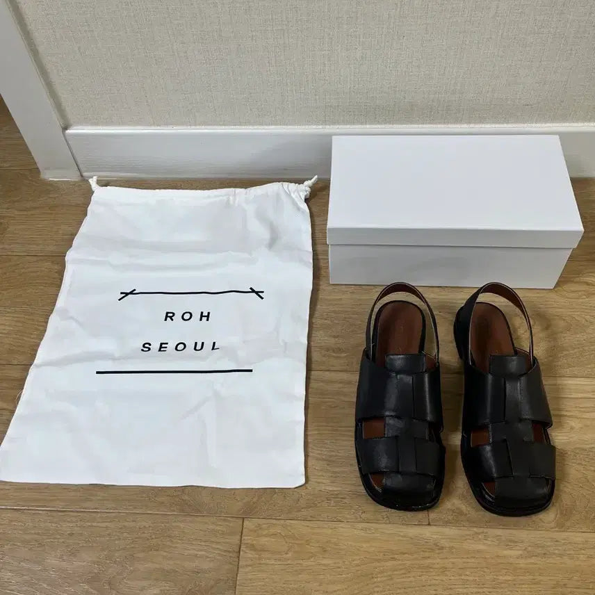 [BUNJANG] RoSeoul Puzzle Sandals Black 250 / 로서울 퍼즐 샌들 블랙 250