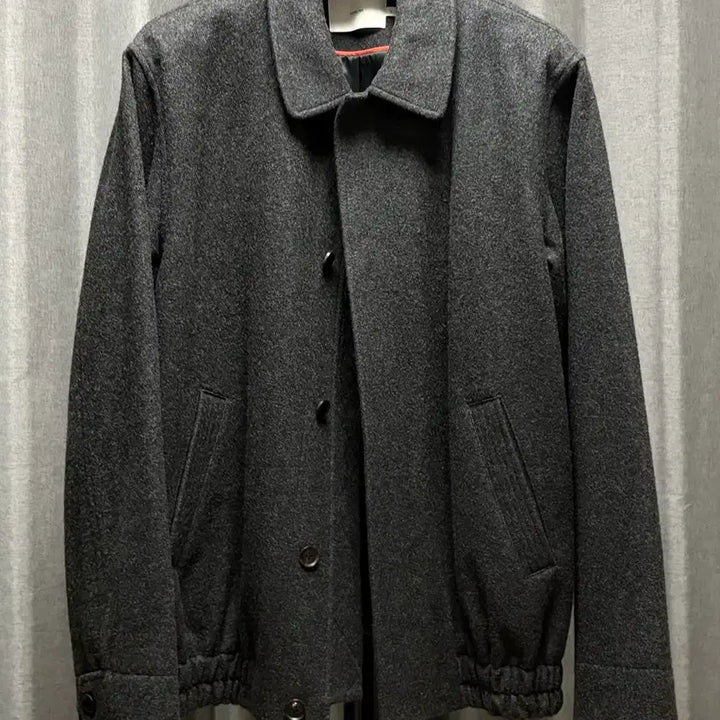 [BUNJANG] Ourselfs Melton Wool Blouson Charcoal Size 3 / 아워셀브스 멜튼 울 블루종 차콜 3사이즈
