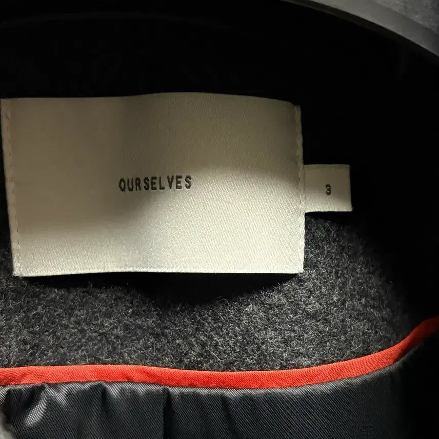 [BUNJANG] Ourselfs Melton Wool Blouson Charcoal Size 3 / 아워셀브스 멜튼 울 블루종 차콜 3사이즈