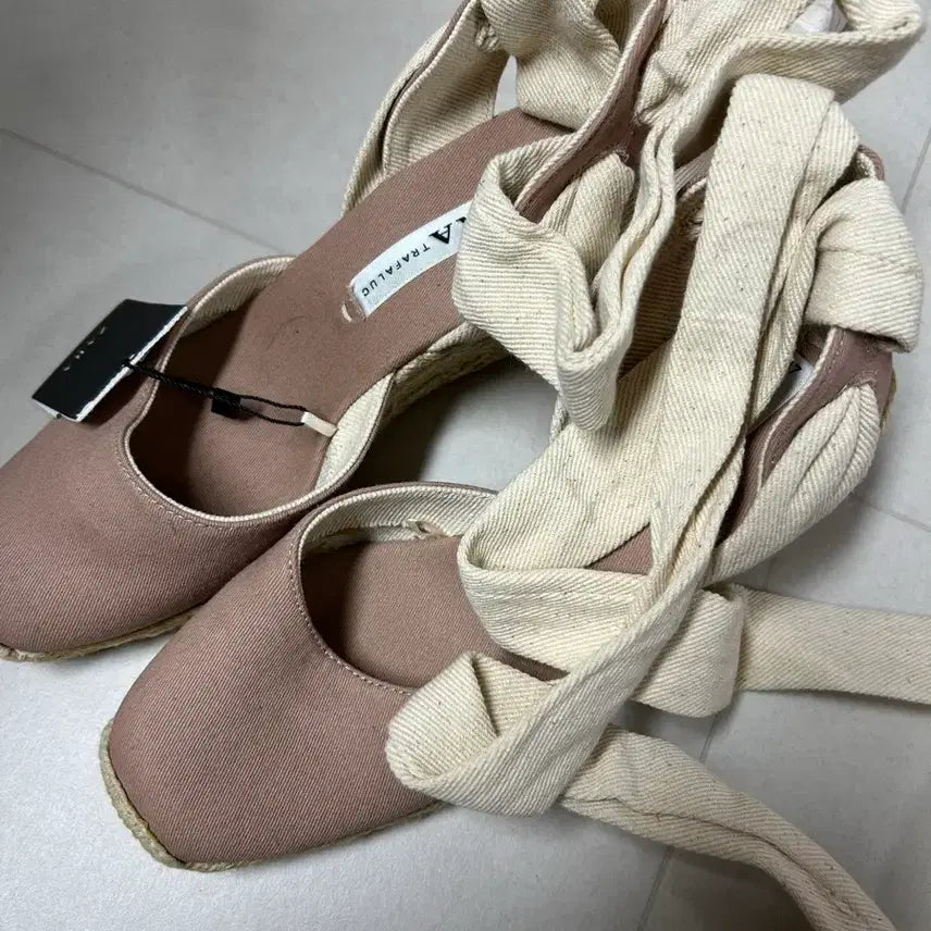 [BUNJANG] ZARA Espadrille Wedge Heels (Size 37) / ZARA 에스파듀 웨지힐 37사이즈 택잇는새상품