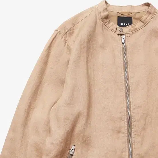 [BUNJANG] BEAMS Linen Single Rider Jacket / BEAMS - LINEN SINGLE RIDER JACK