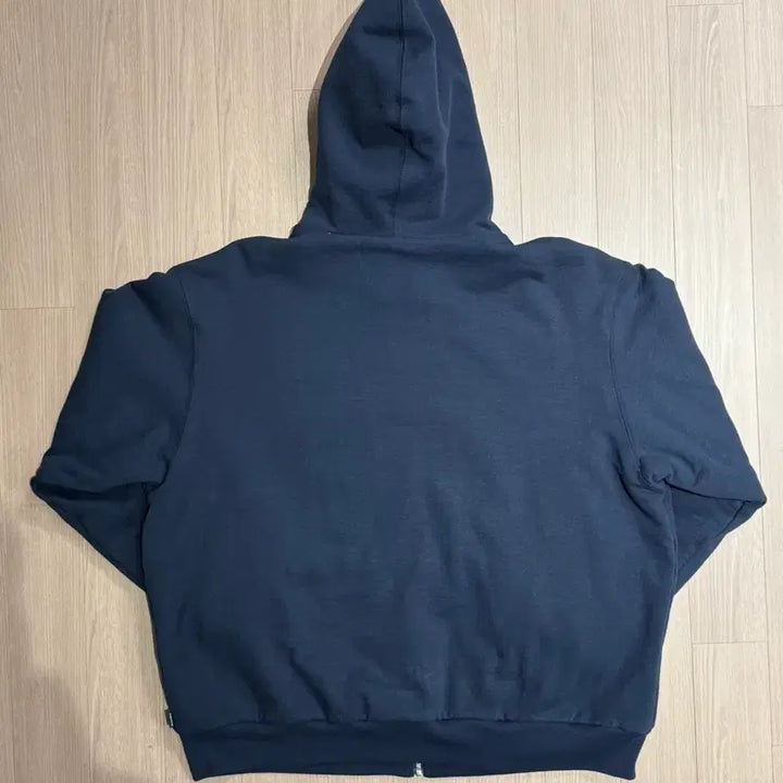 [BUNJANG] Supreme Arc Thermal Lined Zip Up Hoodie Sweatshirt Navy / [L] 슈프림 아크 써멀 라인드 집업 후드 스웨트셔츠 네이비 - 25FW