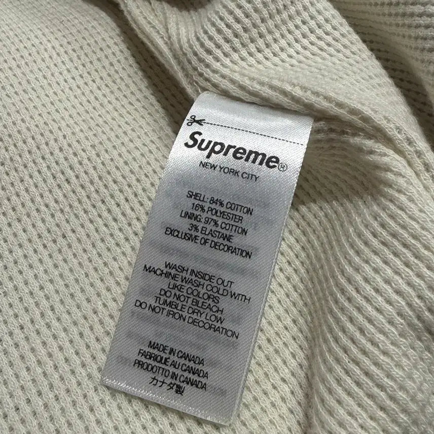[BUNJANG] Supreme Arc Thermal Lined Zip Up Hoodie Sweatshirt Navy / [L] 슈프림 아크 써멀 라인드 집업 후드 스웨트셔츠 네이비 - 25FW