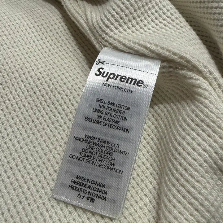 [BUNJANG] Supreme Arc Thermal Lined Zip Up Hoodie Sweatshirt Navy / [L] 슈프림 아크 써멀 라인드 집업 후드 스웨트셔츠 네이비 - 25FW