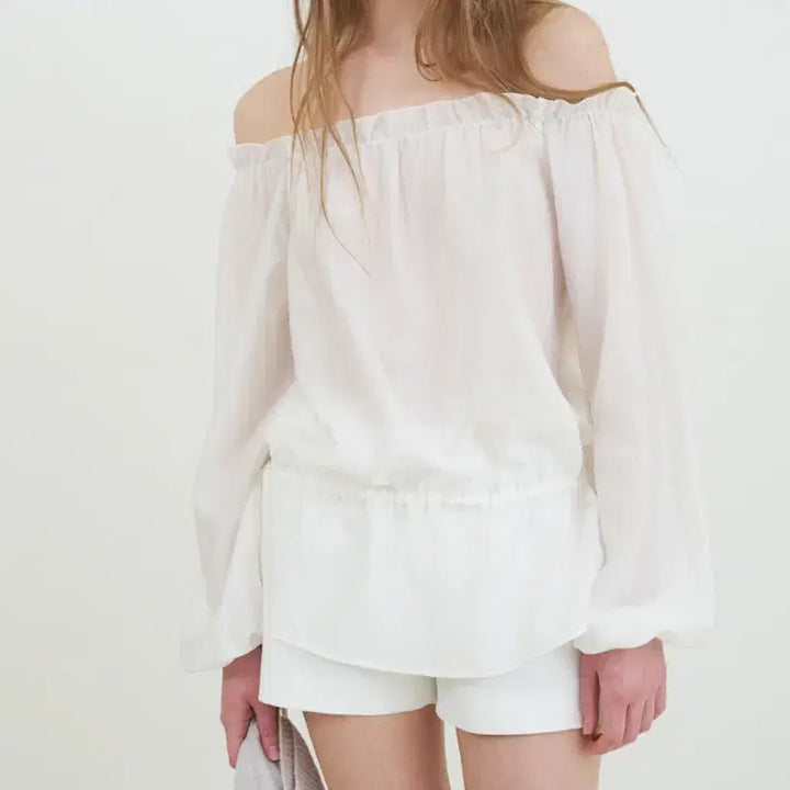 [BUNJANG] Le Vain Off-Shoulder Blouse / 르베인 로브 오프숄더 블라우스