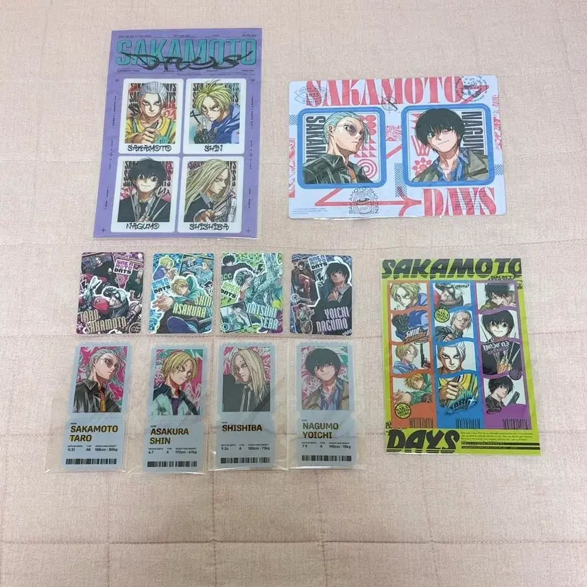 [BUNJANG] Sakamoto Days Gigajump &amp; Saikyo Jump Supplement Bundle / 사카모토데이즈 기가점프 최강점프 부록 포카 나구모 시시바 나츠키 사카모토