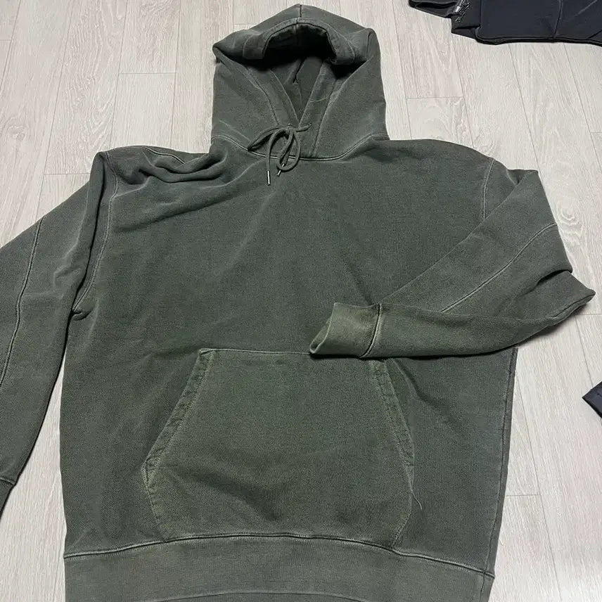[BUNJANG] SoVMENT Khaki Hoodie &amp; Charcoal Zip-up Hoodie Bundle Set / 소버먼트카키후드,차콜후드집업