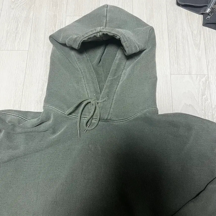 [BUNJANG] SoVMENT Khaki Hoodie &amp; Charcoal Zip-up Hoodie Bundle Set / 소버먼트카키후드,차콜후드집업
