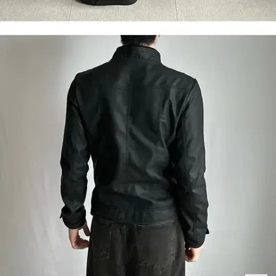 [BUNJANG] Della Sent KH Wake Vegan Leather Jacket / 가죽자켓