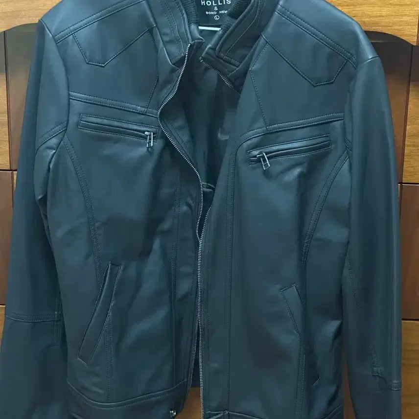 [BUNJANG] Della Sent KH Wake Vegan Leather Jacket / 가죽자켓