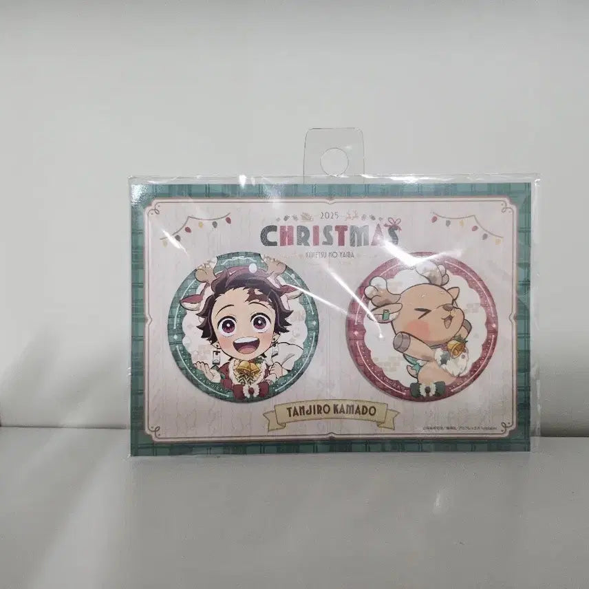 [BUNJANG] Demon Slayer Kamado Tanjiro Christmas Badge / 귀멸의칼날 카마도 탄지로 크리스마스 뱃지