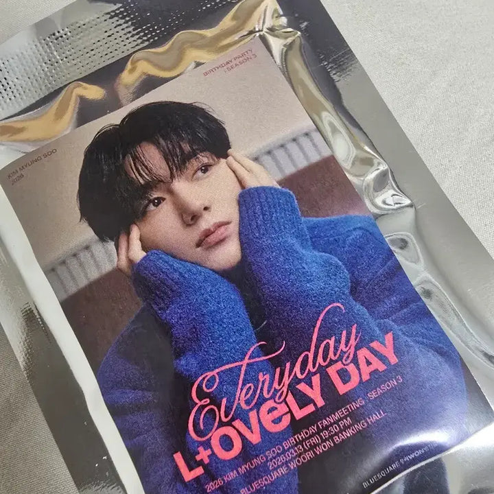 [BUNJANG] Myungsoo (L) Birthday Party Gift Set / 김명수 엘 생일파티 입장기프트 미개봉 + MD포카