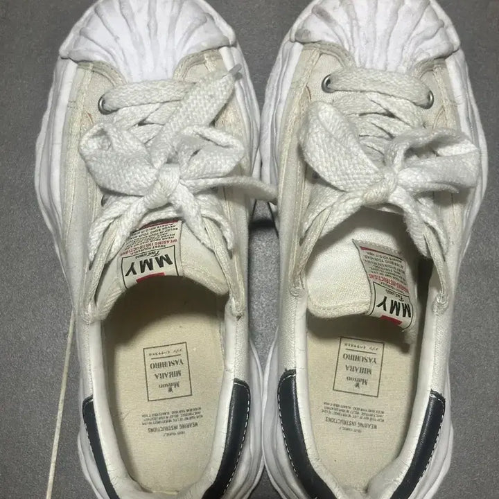 [BUNJANG] Mihara Yasuhiro Blakey OG Sole Canvas Low-Top Sneakers White / 미하라 야스히로 블레이키 OG 솔 캔버스 로우탑 스니커즈 화이트