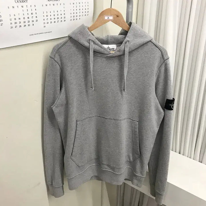 [BUNJANG] Stone Island Gray Hoodie / 스톤아일랜드 그레이 후드티