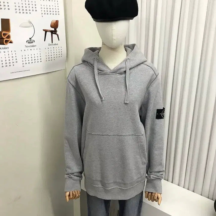 [BUNJANG] Stone Island Gray Hoodie / 스톤아일랜드 그레이 후드티