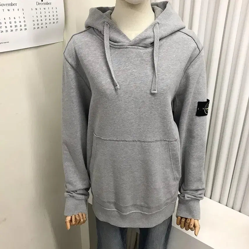 [BUNJANG] Stone Island Gray Hoodie / 스톤아일랜드 그레이 후드티