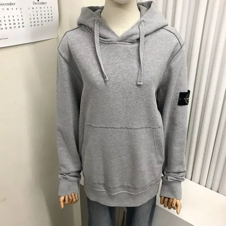 [BUNJANG] Stone Island Gray Hoodie / 스톤아일랜드 그레이 후드티