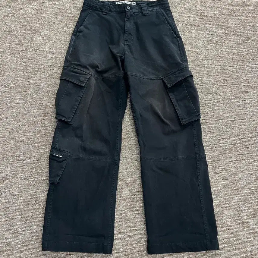 [BUNJANG] Gamma Gallery Black Cargo Pants S / 감마갤러리 블랙 카고 팬츠 S