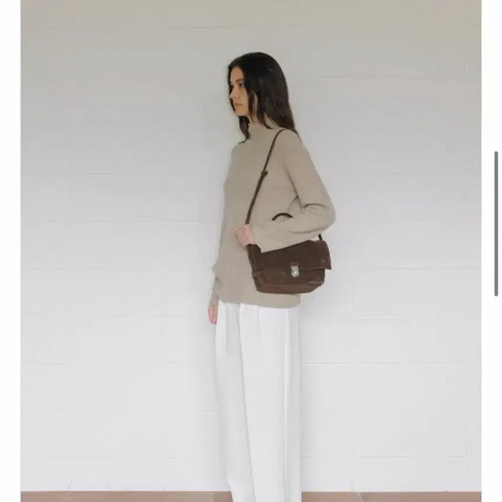 [BUNJANG] Monde Monde Suede Mail Bag Mocha Brown / 몽드몽드 스웨이드 메일백 모카브라운 (거의새상품)