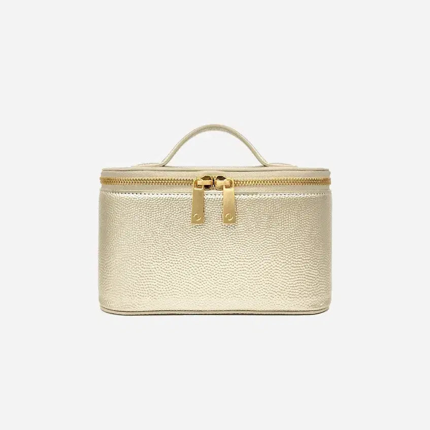 [BUNJANG] The Laurent Vanity Pouch Tote Bag - Champagne Gold Caviar / [~5/8]더로랑 베니티 파우치 토트백 - 샴페인골드 캐비어