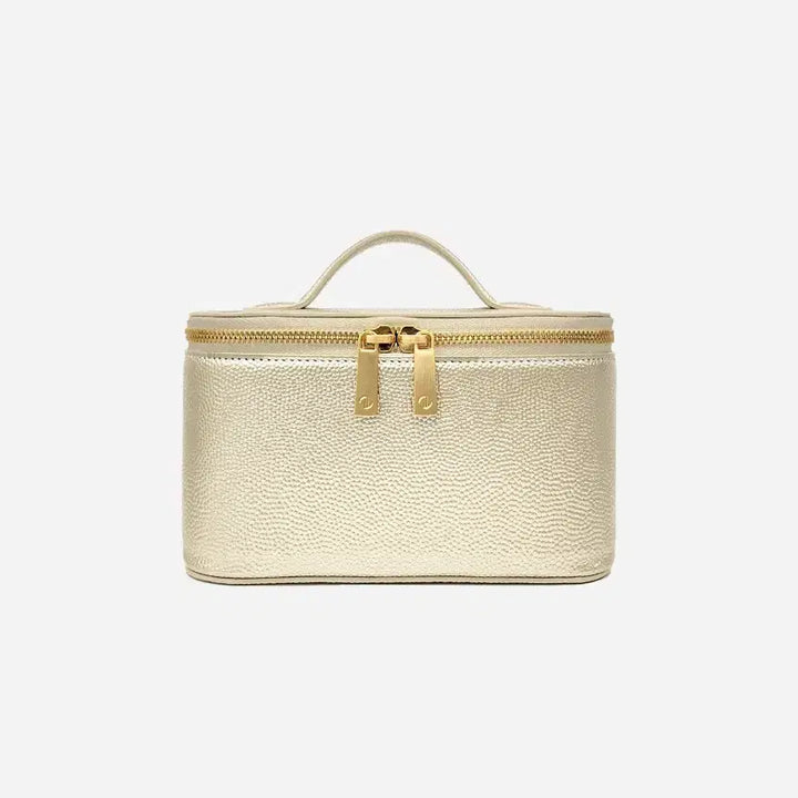 [BUNJANG] The Laurent Vanity Pouch Tote Bag - Champagne Gold Caviar / [~5/8]더로랑 베니티 파우치 토트백 - 샴페인골드 캐비어