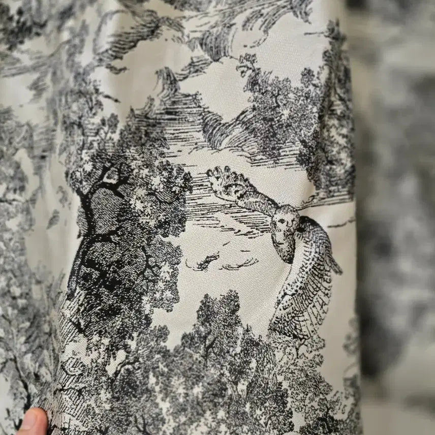 [SOLD OUT] 에뚜왈 디얼 자가드 핀턱 플레어 롱스커트 ( 프리사이즈)