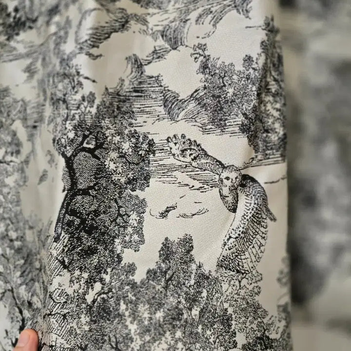 [SOLD OUT] 에뚜왈 디얼 자가드 핀턱 플레어 롱스커트 ( 프리사이즈)