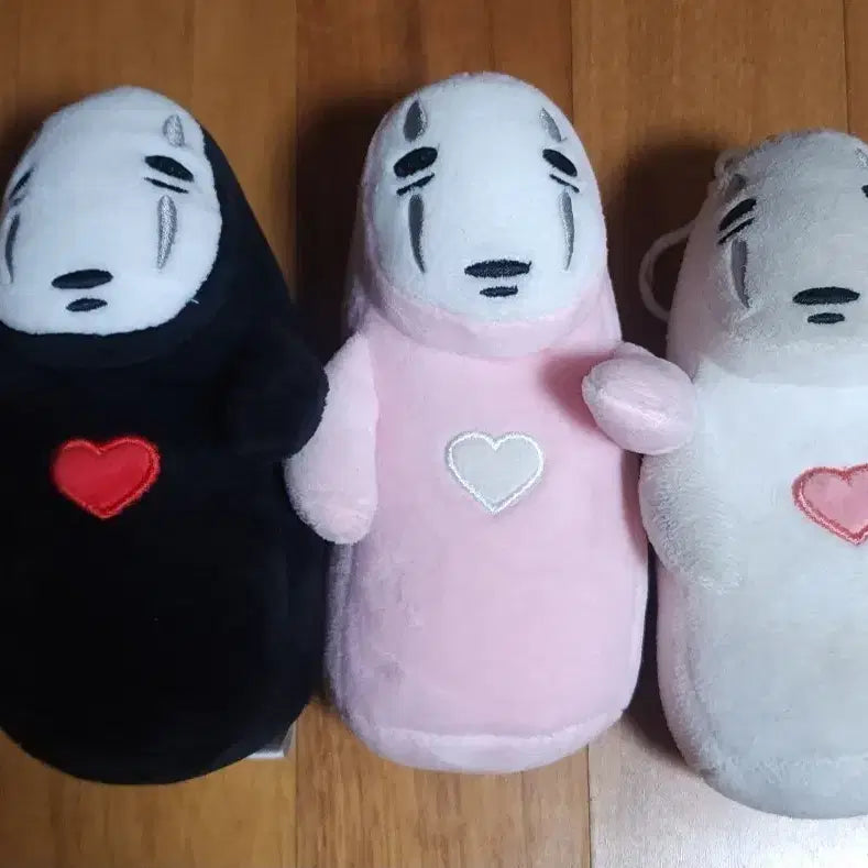 [BUNJANG] Spirited Away No-Face "Kaonashi" Heart Doll Keychain Set / [판매] 센과 치히로 가오나시 하트 인형 키링 세트