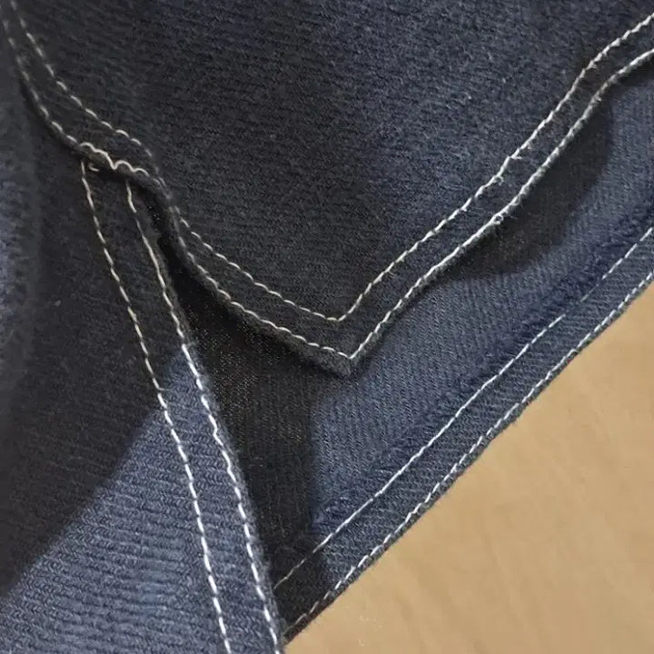 [BUNJANG] Unbranded Cotton Linen Blend Navy Dress / 면.마 원피스ㅡ55.66