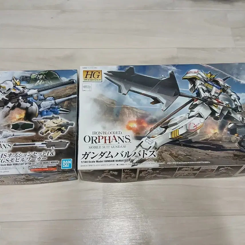 [BUNJANG] HG Gundam Barbatos + MS Option Set 1 &amp; CGS Mobile Worker (Sealed) / *미개봉* HG 건담 발바토스+MS 옵션 세트 1 &amp; CGS 모빌워커